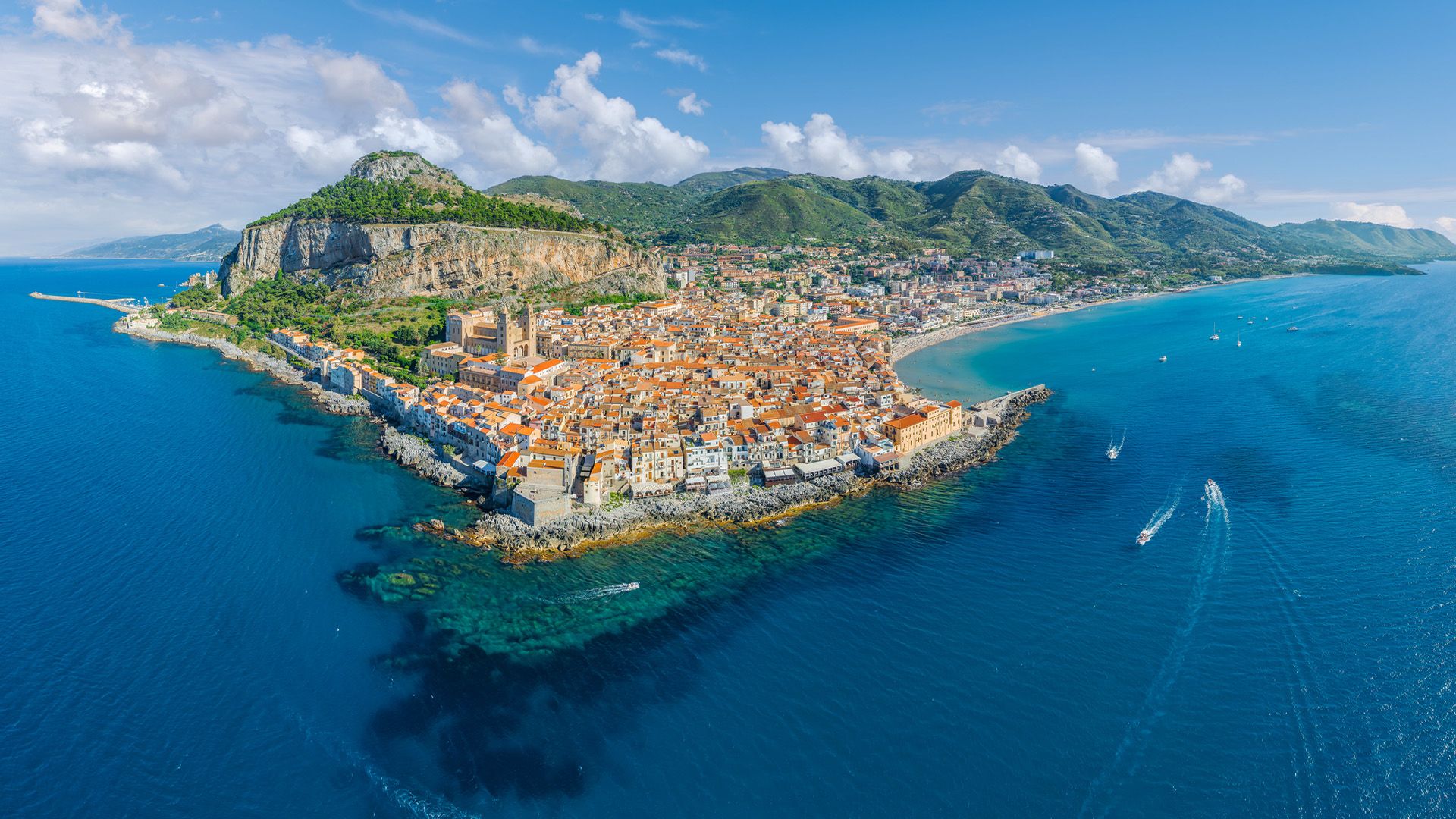 Sicily, Italy, aerial view